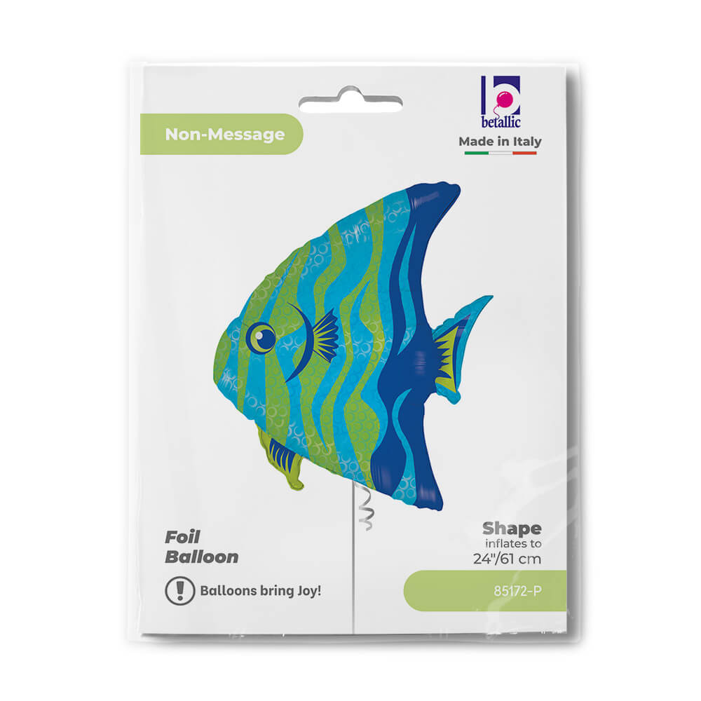 Ballon poisson ange - Multicolore - 61 cm - Gonflage Hélium en boutique