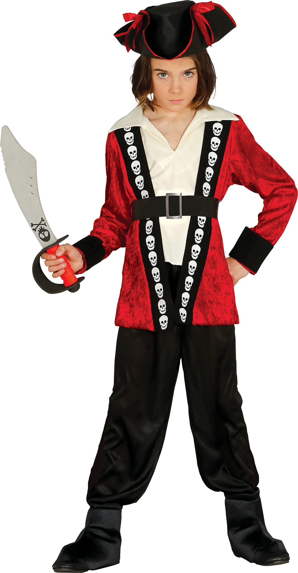 Boys' Pirate Costume - Shirt, Jacket, Belt, and Trousers