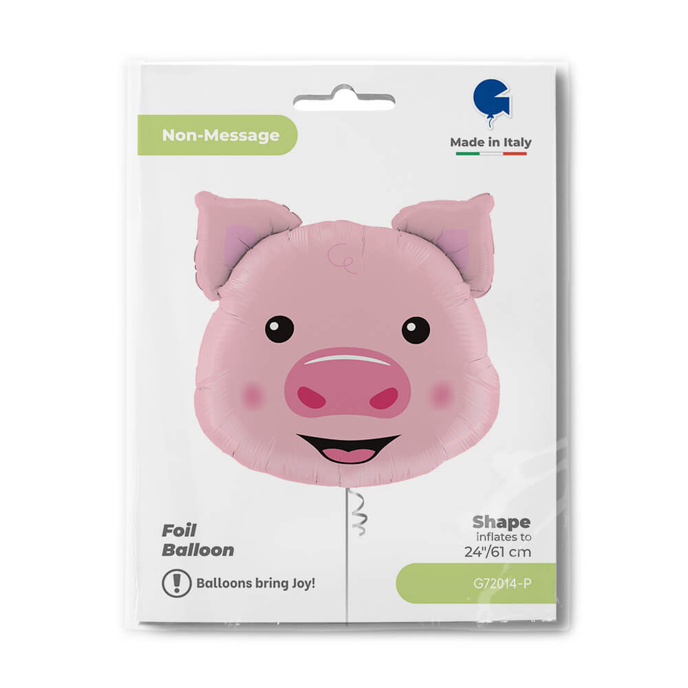 Ballon cochon - Rose - 24" - Gonflage Hélium en boutique