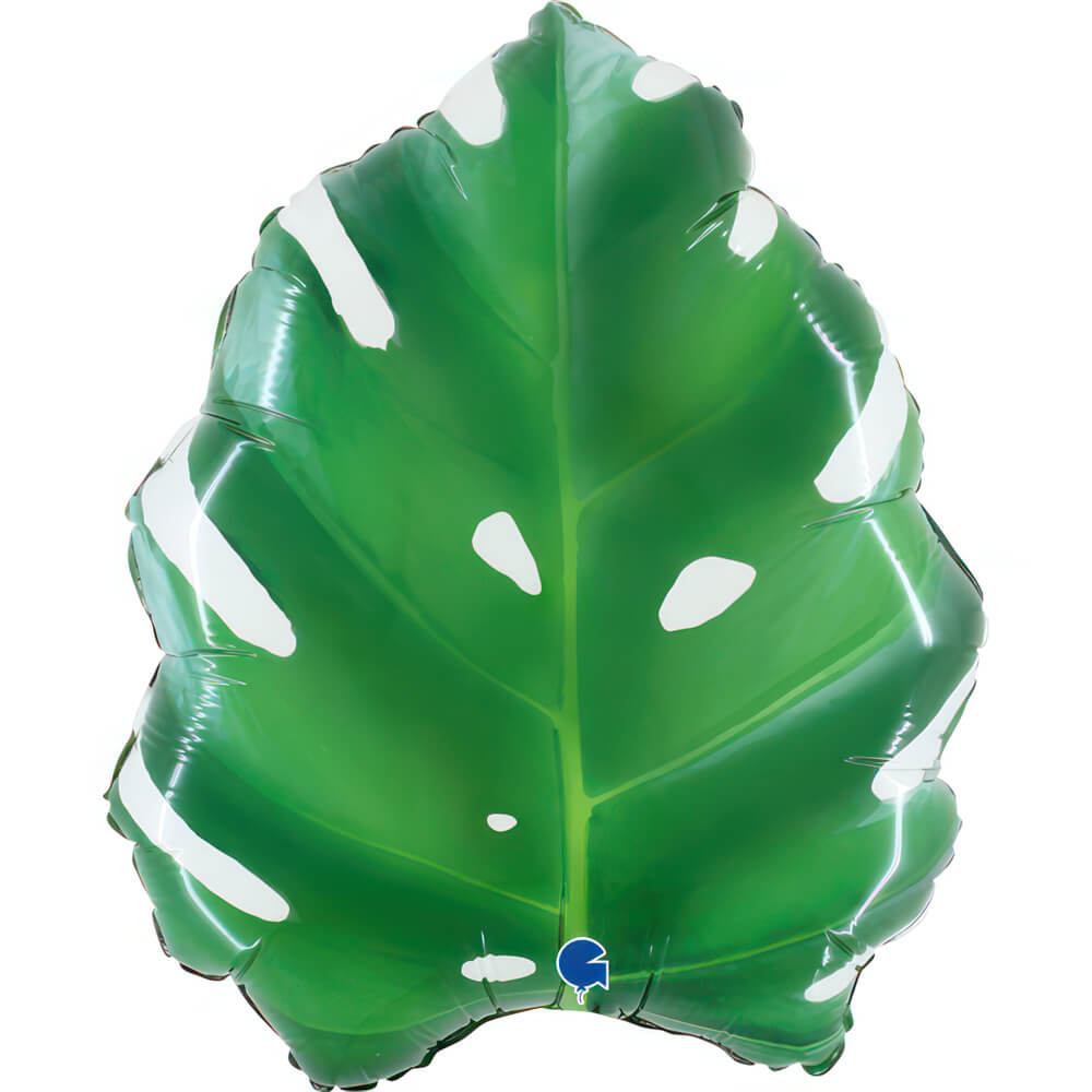 Ballon feuille tropicale - Vert - 45 cm - Gonflage Hélium en boutique