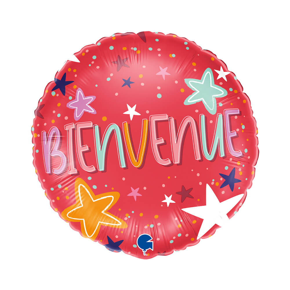 Welcome round balloon - 14" - Helium inflation in store