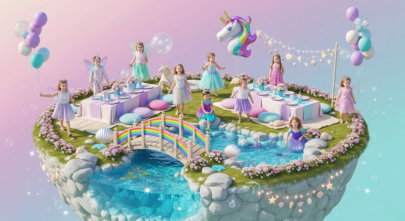 Licornes Sirènes IdéaFête - Déguisements magiques enfants filles Mougins Côte d'Azur