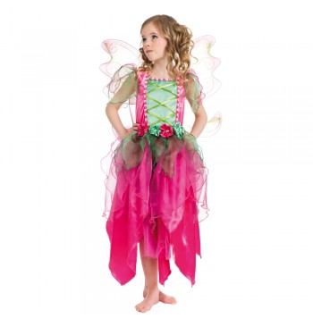 The image shows a fairy-themed party decoration set featuring a large cutout of a fairy with wings and a flower accessory.