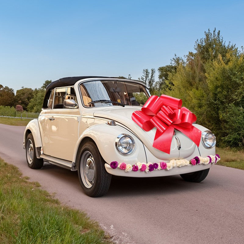 Nœud décoratif XXL – mariage, voiture ou porte – 76 cm