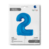 Ballon chiffre bleu - 40" - Gonflage Hélium en boutique