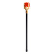 Royal scepter for adults, 48 cm long, made of 50% polypropylene and 50% ABS, ideal for costumes or themed events.