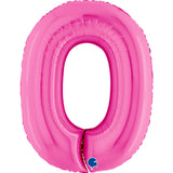 Ballon chiffre - Fuchsia holographique - 40" - Gonflage Hélium en boutique
