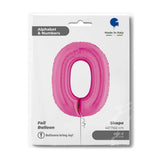 Ballon chiffre - Fuchsia holographique - 40" - Gonflage Hélium en boutique