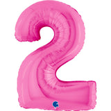 Ballon chiffre - Couleurs pailletées - 40"