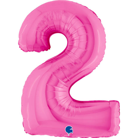 Ballon chiffre - Couleurs pailletées - 40"