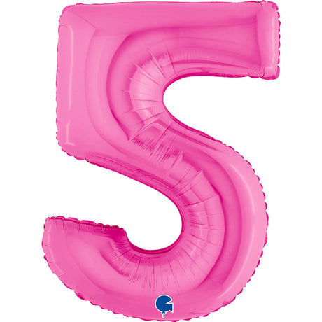 Ballon chiffre - Couleurs pailletées - 40"