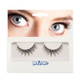 Pair of black Delicate false eyelashes for women, made from 100% polyester, packaged in a box, ideal for adults seeking natural-looking lash enhancement.