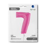 Ballon chiffre - Fuchsia holographique - 40" - Gonflage Hélium en boutique