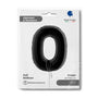 Ballon chiffre noir mat - 40" - Gonflage Hélium en boutique