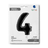 Ballon chiffre noir mat - 40" - Gonflage Hélium en boutique