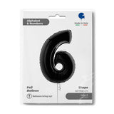 Ballon chiffre noir mat - 40" - Gonflage Hélium en boutique