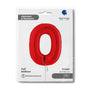 Ballon chiffre - rouge - 40" - Gonflage Hélium en boutique