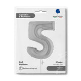Ballon chiffre - Argent - 40" - Gonflage Hélium en boutique