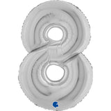 Ballon chiffre - Argent - 40" - Gonflage Hélium en boutique