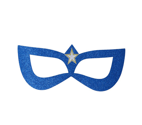 Loup super-héros bleu en polyester - Adulte