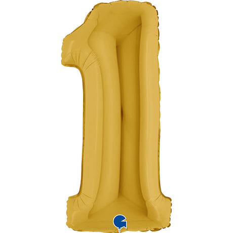 Ballon chiffre - Or - 40" - Gonflage Hélium en boutique