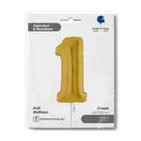 Ballon chiffre - Or - 40" - Gonflage Hélium en boutique