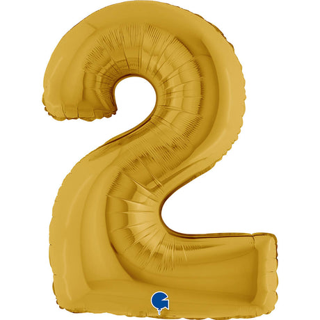 Ballon chiffre - Or - 40" - Gonflage Hélium en boutique