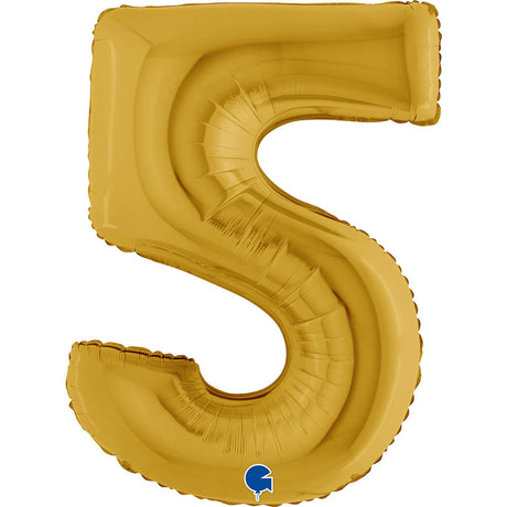 Ballon chiffre - Or - 40" - Gonflage Hélium en boutique