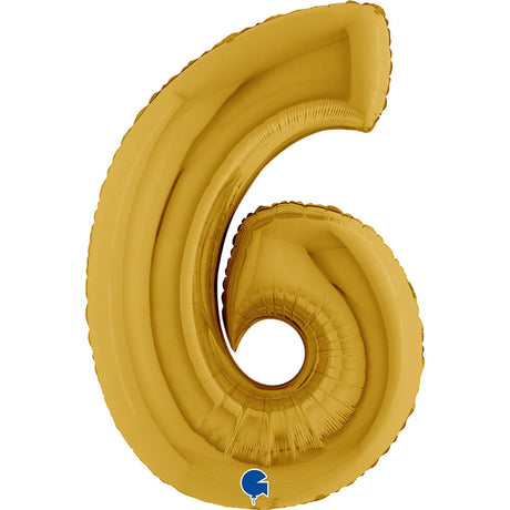 Ballon chiffre - Or - 40" - Gonflage Hélium en boutique