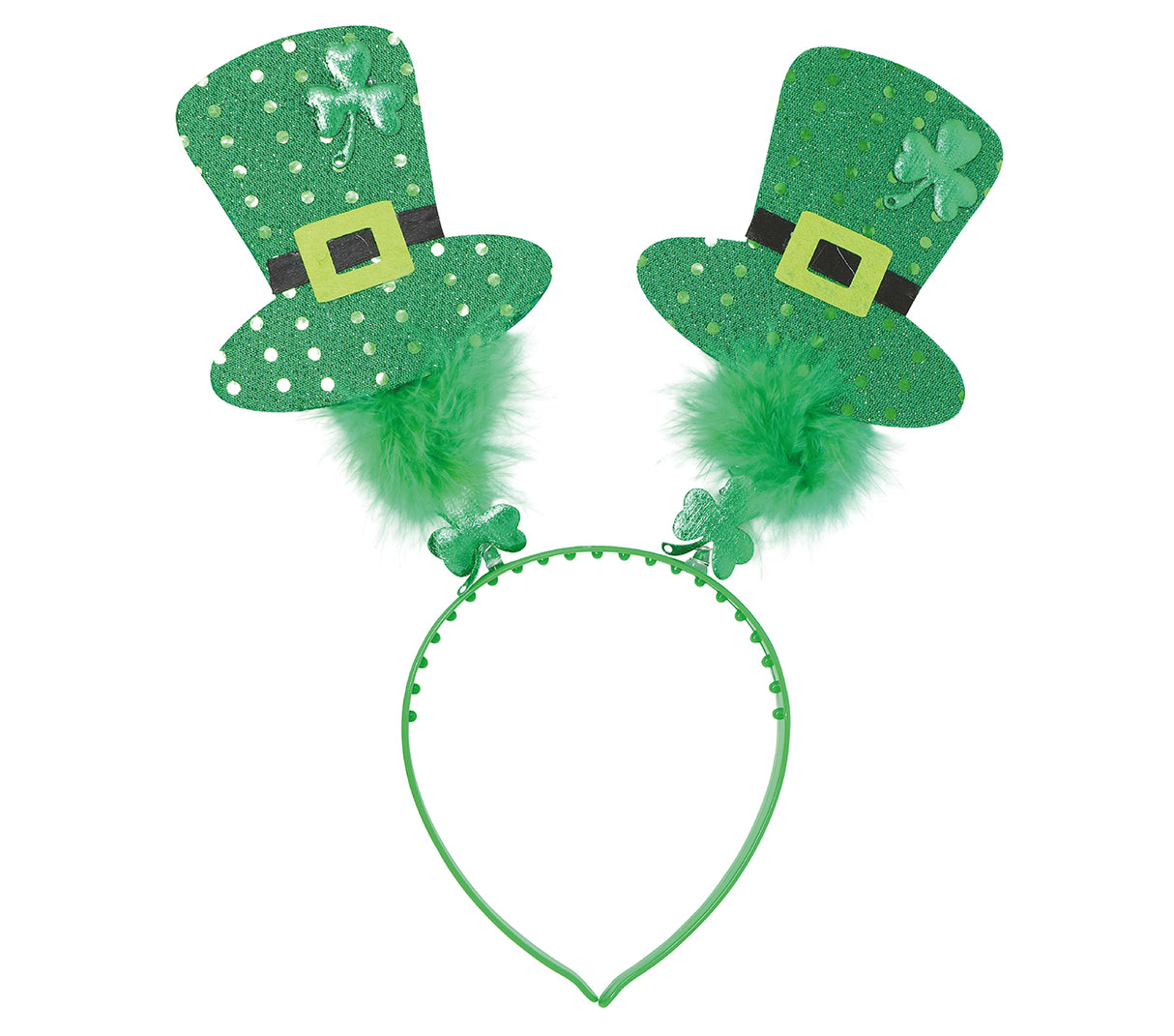 Diadème St Patrick - Haut de forme vert en feutre