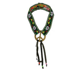 Multicolored hippie headband - polyester - adult