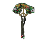 Multicolored hippie headband - polyester - adult