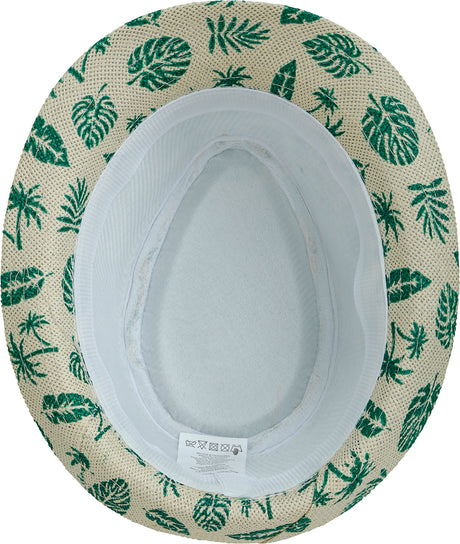 Chapeau été enfant - Paille et vert - Polyester - Hawaï