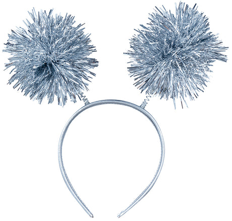 Serre-tête guirlande argentée festif - PVC - adulte