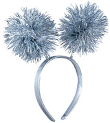 Serre-tête guirlande argentée festif - PVC - adulte