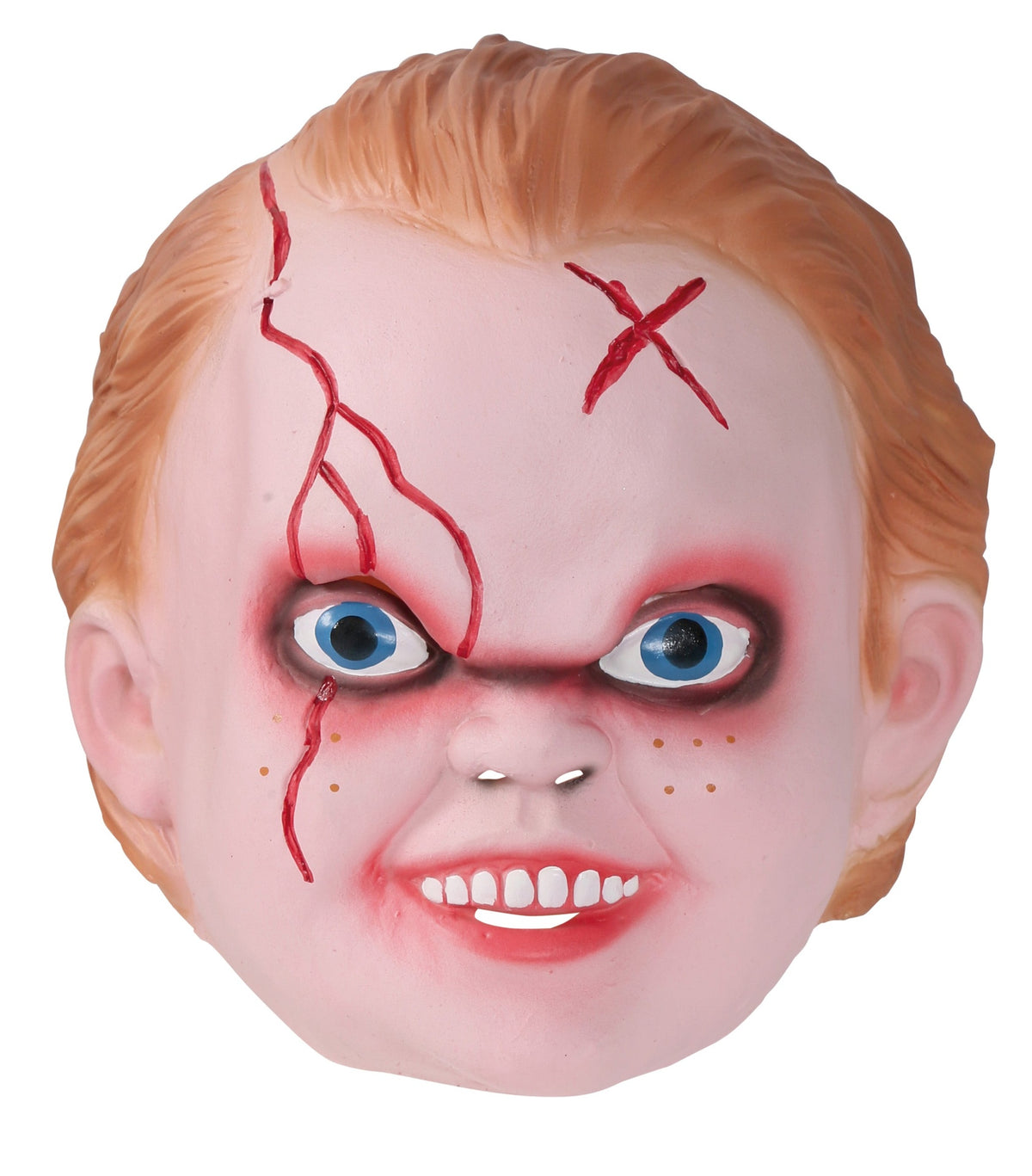 Child's devil mask in beige latex - Halloween