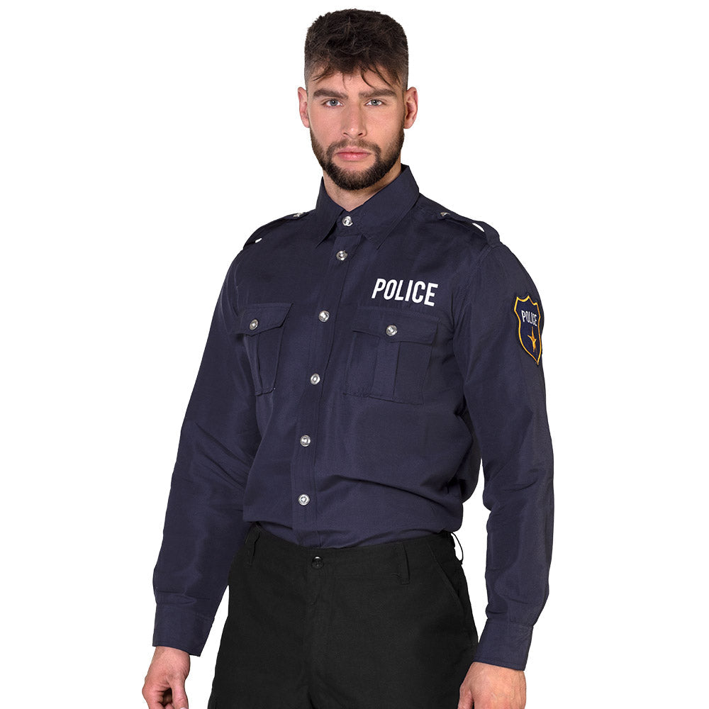 Festive adult police shirt