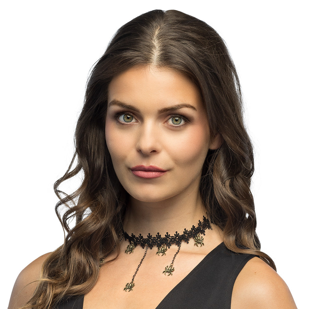 Halloween Spider Necklace - Adult Festive Jewelry