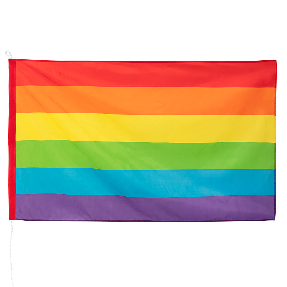 Festive rainbow flag