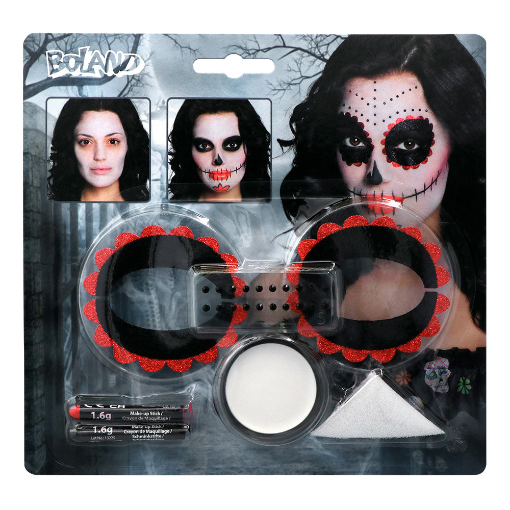 Festliches Make-up-Set für den Tag der Toten