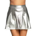 Shiny silver festive skirt