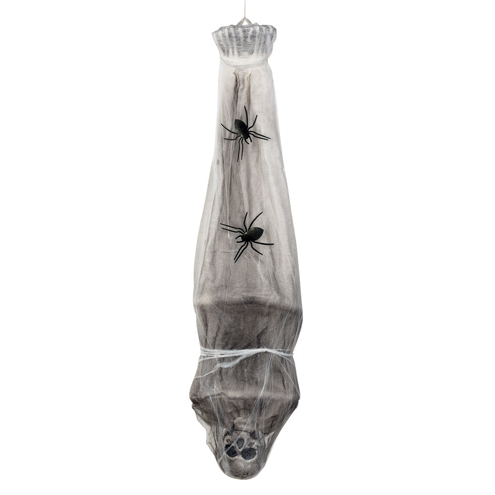 Halloween Decoration - Hanging Skeleton in a Cocoon