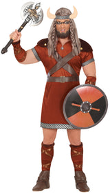 Adult brown Viking costume in polyester