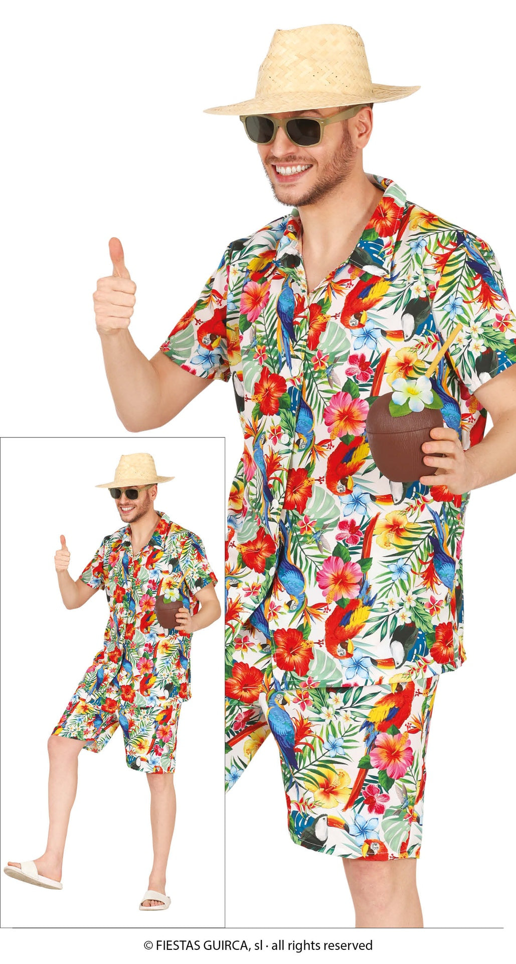 Déguisement explorateur adulte multicolore polyester