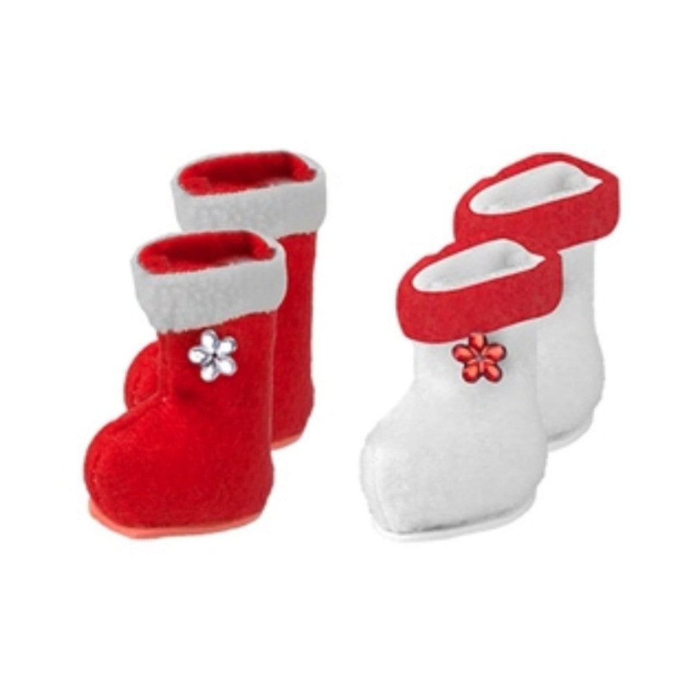 Chaussons de lutin miniatures à accrocher – décoration de Noël – la paire