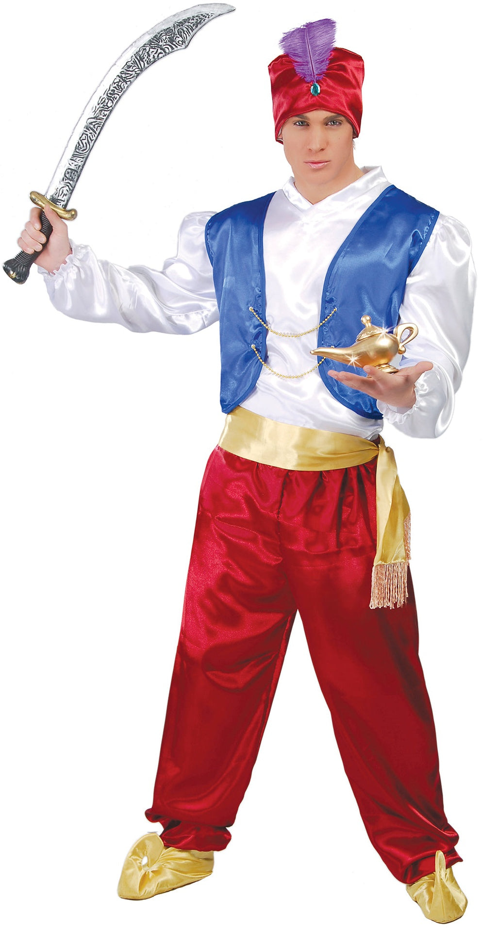 Men's Oriental Prince Costume - Shirt, Vest and Trousers