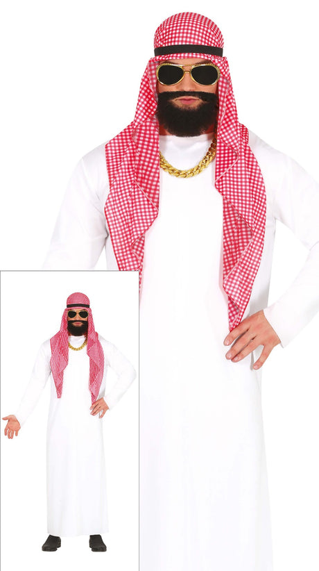 Déguisement Sheik Millionnaire Homme - Bandeau, Foulard et T
