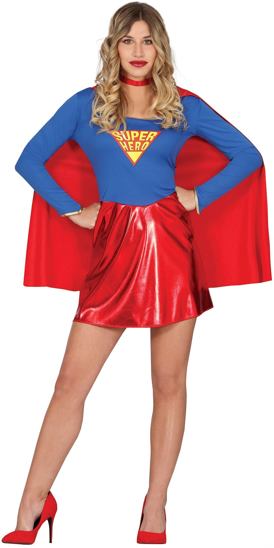 Damenheldinnenkostüm – Umhang und Kleid