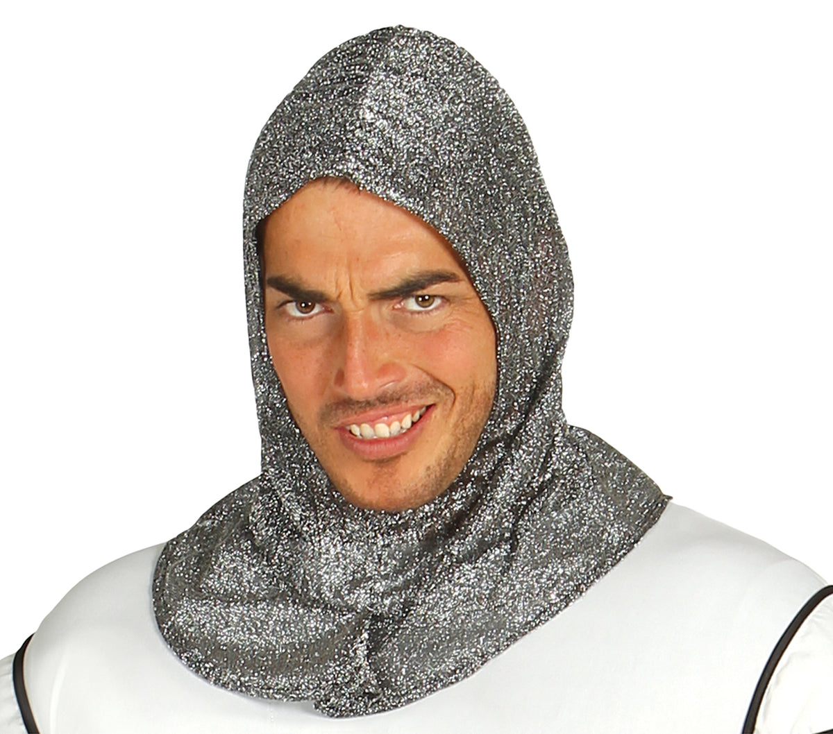Mittelalterliche Ritterkostüm für Herren - Kapuze, Tunika, Gürtel und Hose