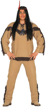 Indianer Kostüm Herren - Hemd, Stirnband und Hose